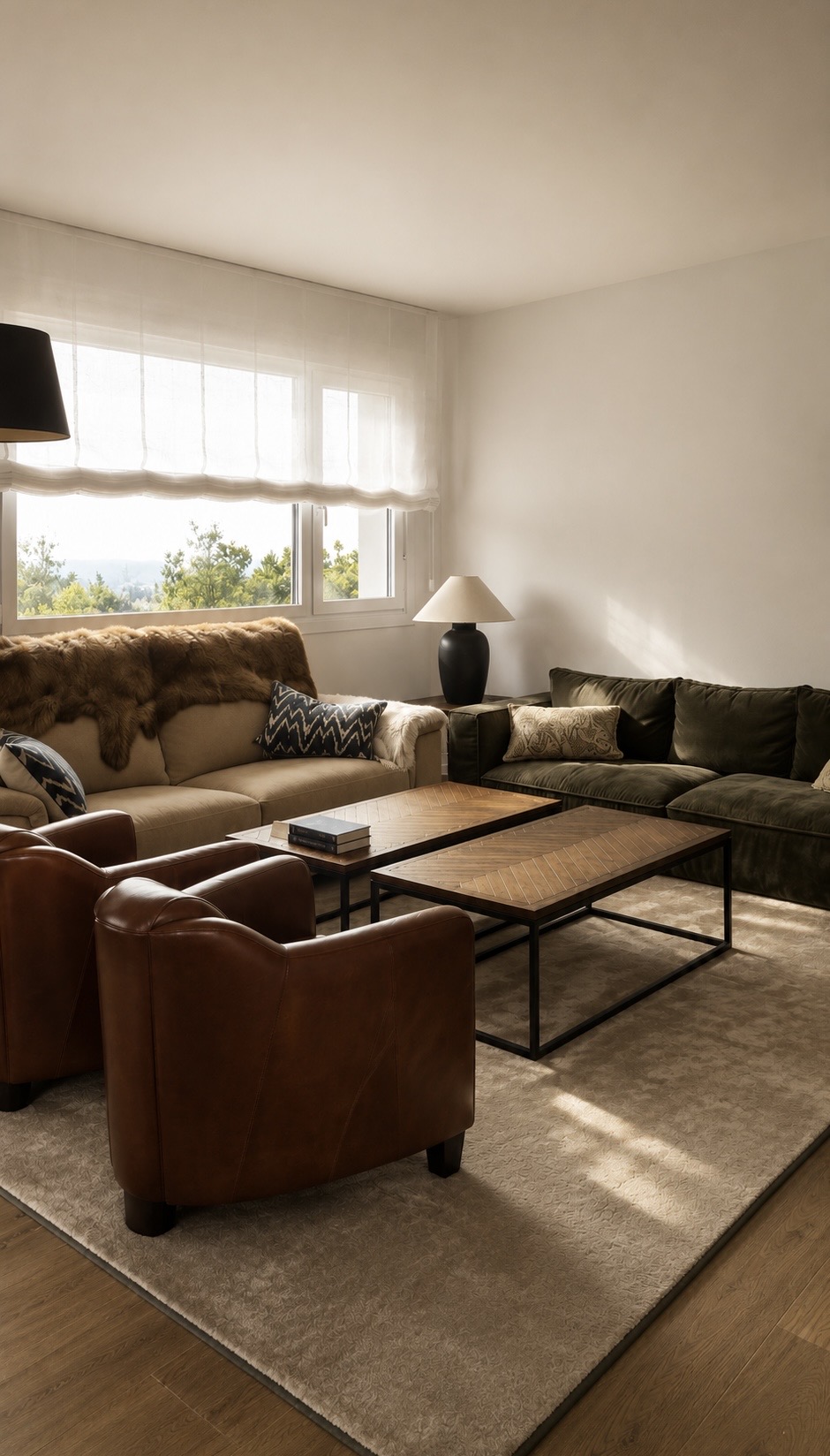 Salón de Casa Greta, proyecto de interiorismo